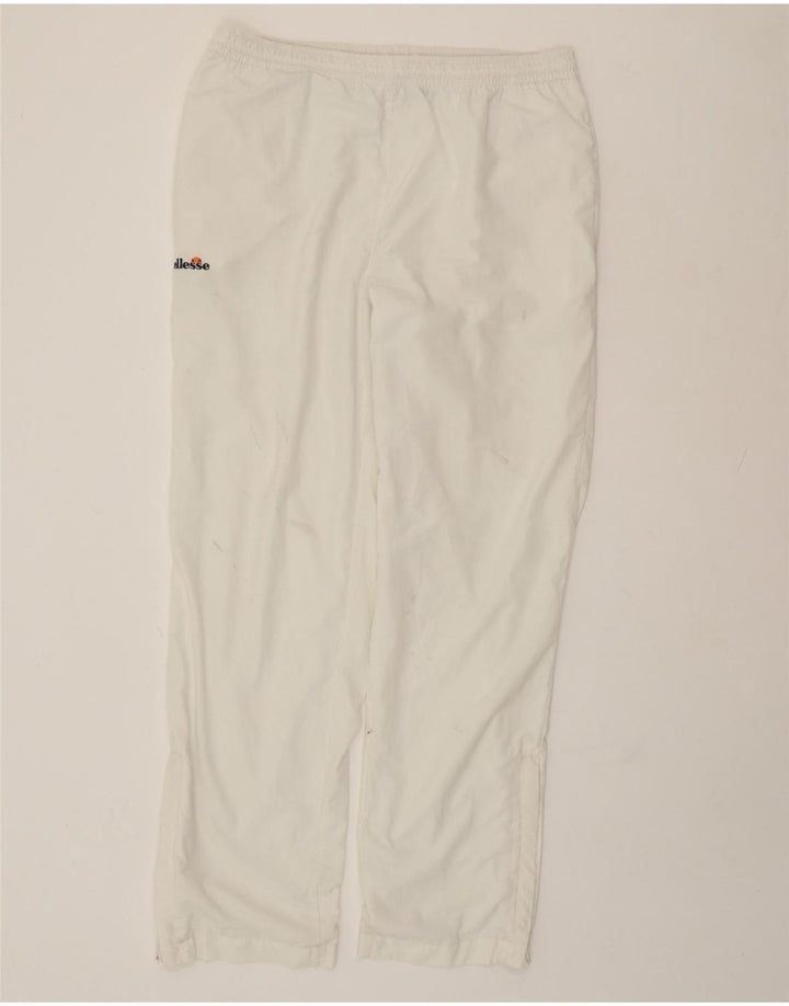 ELLESSE Mens Tracksuit Trousers IT 52 XL  White Polyester
