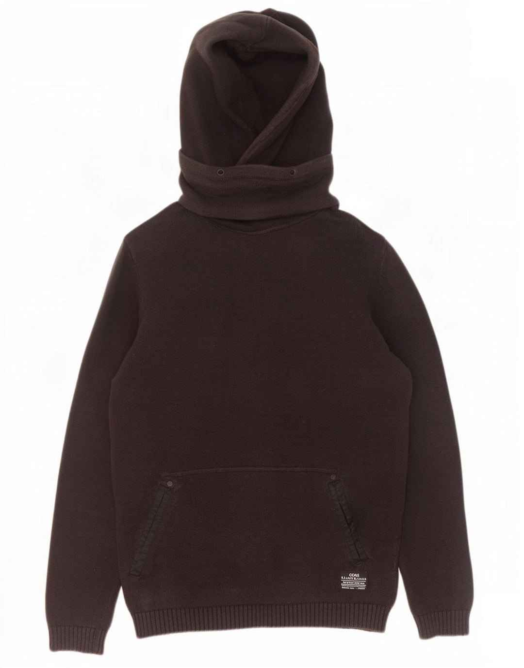 Jack & Jones Mens Hooded Jumper Sweater Large Black Cotton