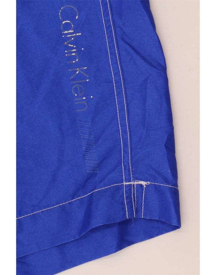 Calvin Klein Mens Swimming Shorts XL  Blue Colourblock Polyester