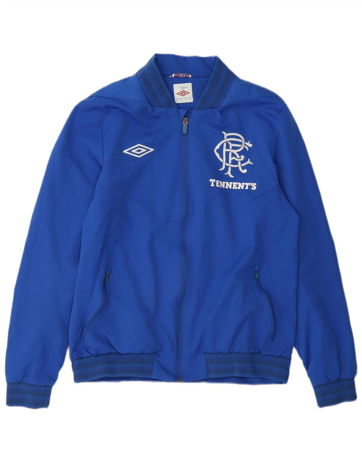Umbro Mens Rangers Graphic Tracksuit Top Jacket Medium Blue Polyester
