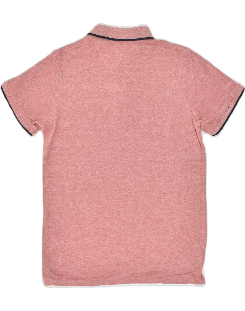 JACK & JONES Mens Polo Shirt Medium Pink Cotton | Vintage Jack & Jones | Thrift | Second-Hand Jack & Jones | Used Clothing | Messina Hembry 