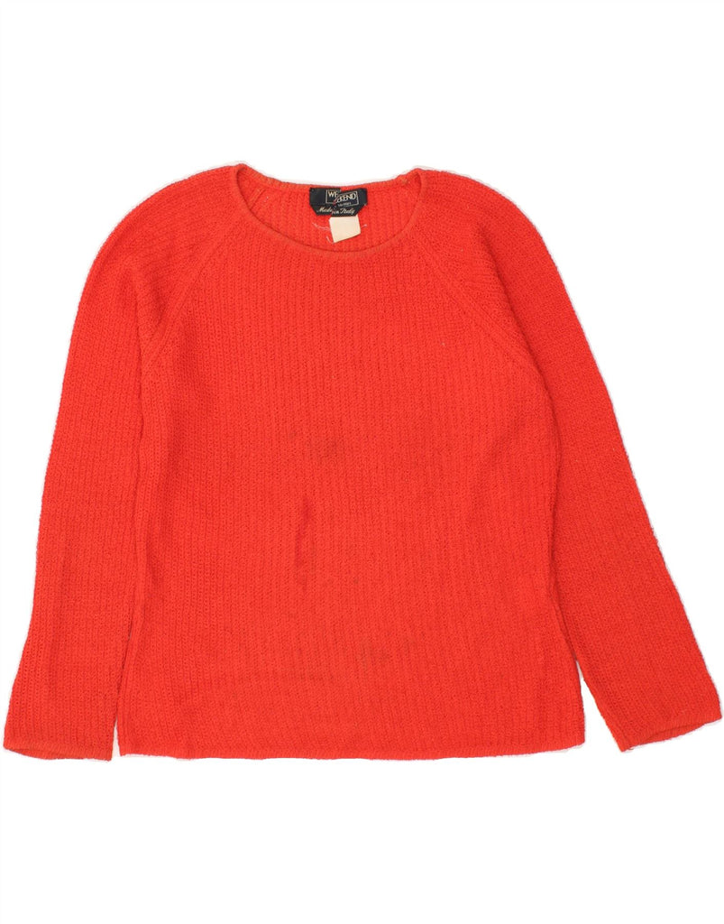 MAX MARA Womens Weekend Crew Neck Jumper Sweater UK 10 Small Red | Vintage Max Mara | Thrift | Second-Hand Max Mara | Used Clothing | Messina Hembry 