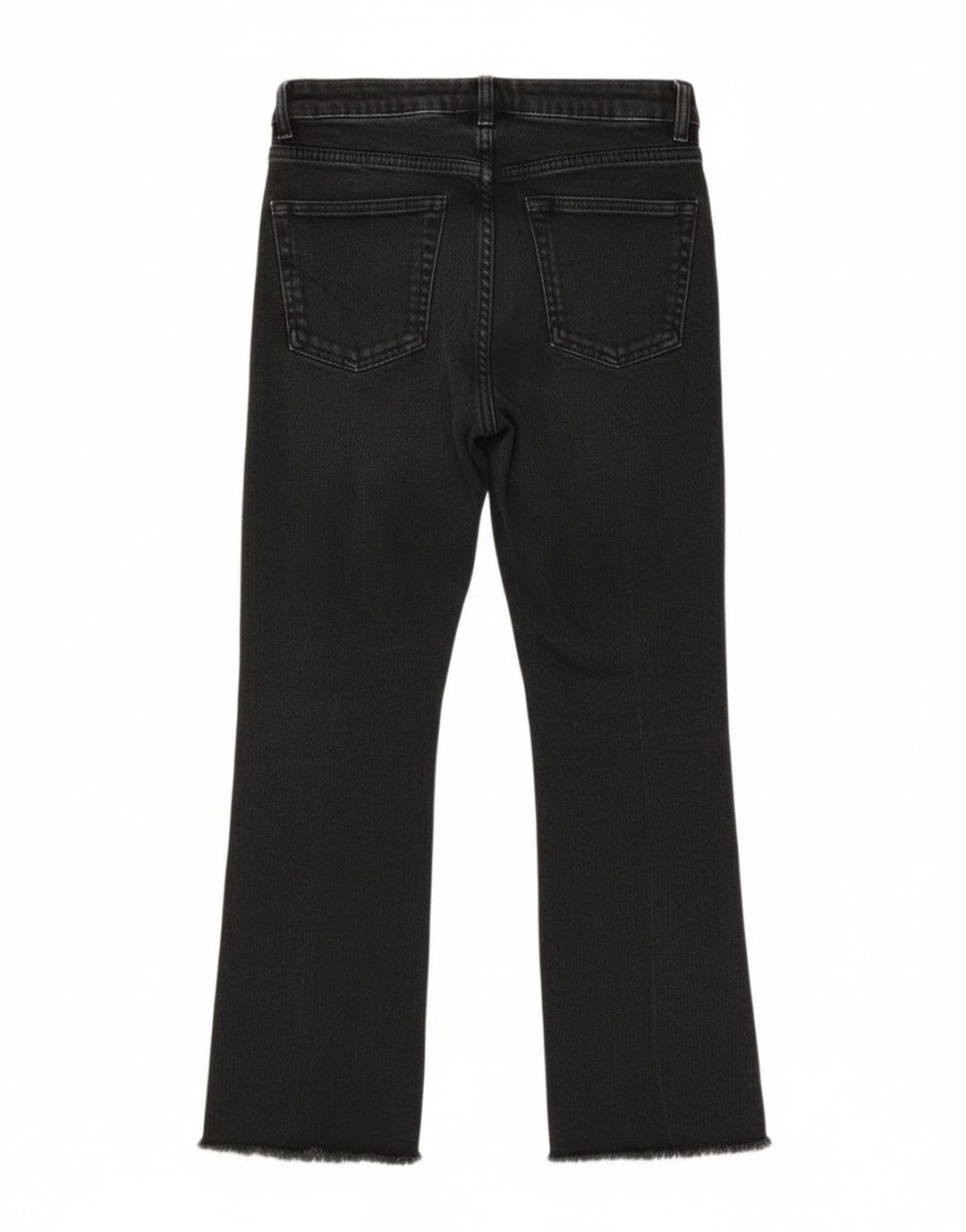 Zara Womens Cropped Jeans EU 38 Small W28 L24 Black
