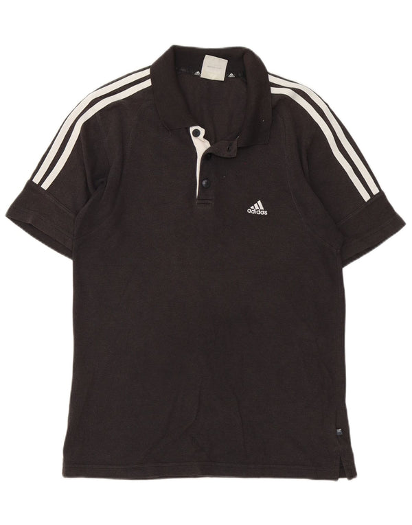 Adidas Mens Polo Shirt Large Grey Cotton