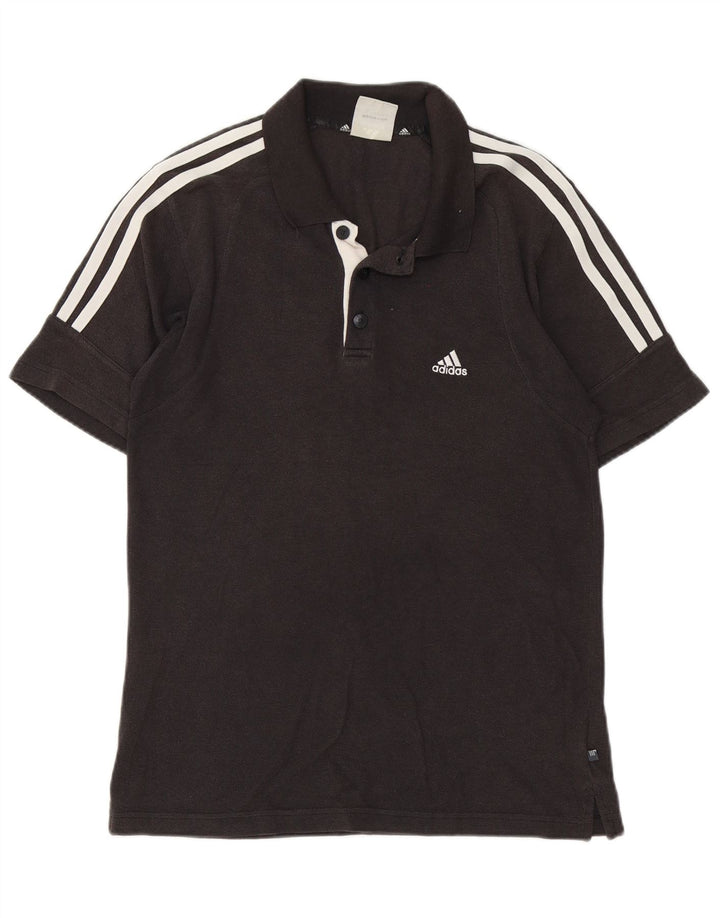 Adidas Mens Polo Shirt Large Grey Cotton