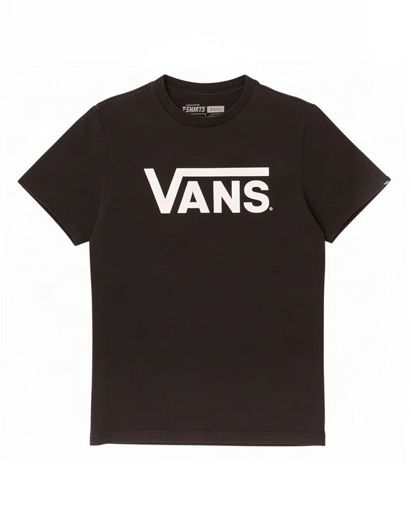 Vans Boys Graphic T-Shirt Top 12-13 Years Large Black Cotton