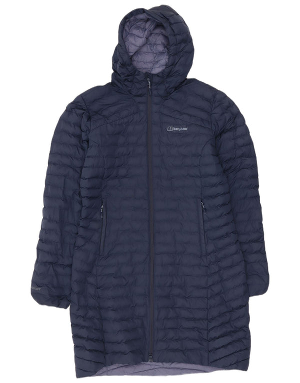 Berghaus Womens Hooded Padded Coat UK 14 Large  Navy Blue