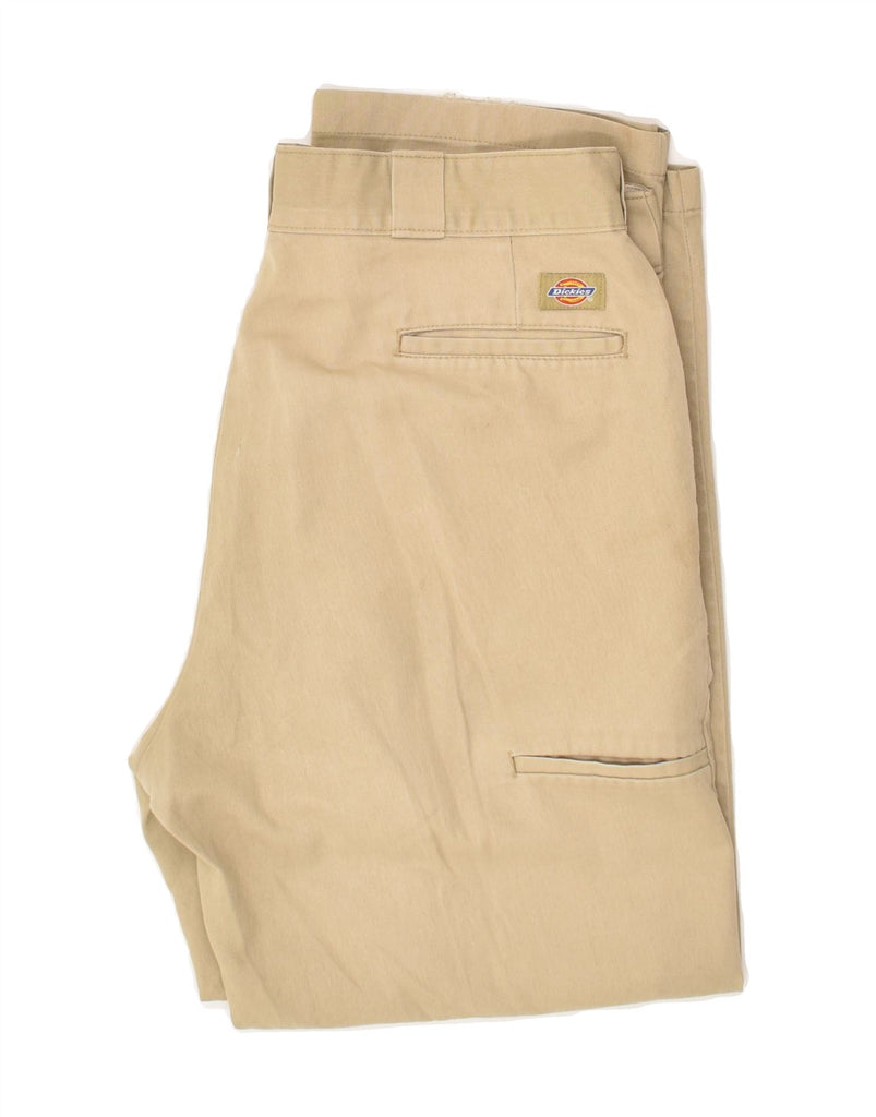 DICKIES Mens Straight Chino Trousers W38 L29 Beige | Vintage Dickies | Thrift | Second-Hand Dickies | Used Clothing | Messina Hembry 