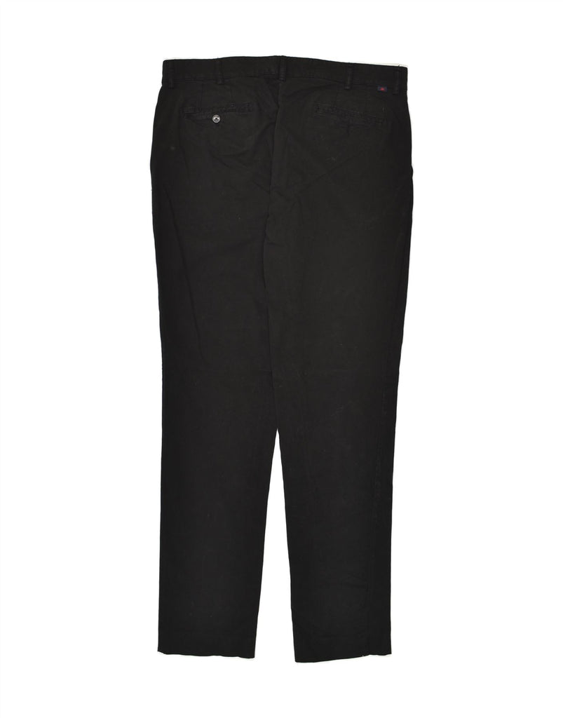 KAPPA Mens Perfect Fit Slim Chino Trousers IT 52 XL W38 L35 Black Cotton | Vintage Kappa | Thrift | Second-Hand Kappa | Used Clothing | Messina Hembry 
