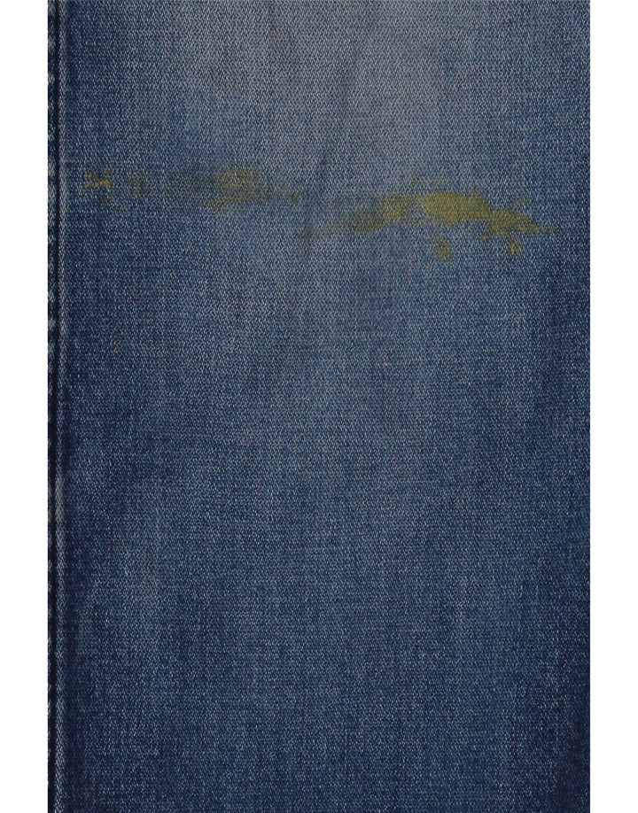 Wrangler Mens Straight Jeans W33 L32 Blue Cotton