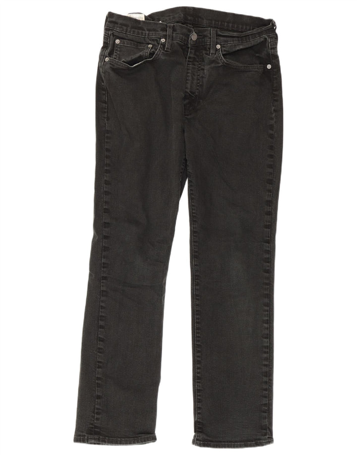 Levi's Mens Straight Jeans W33 L30 Black Cotton