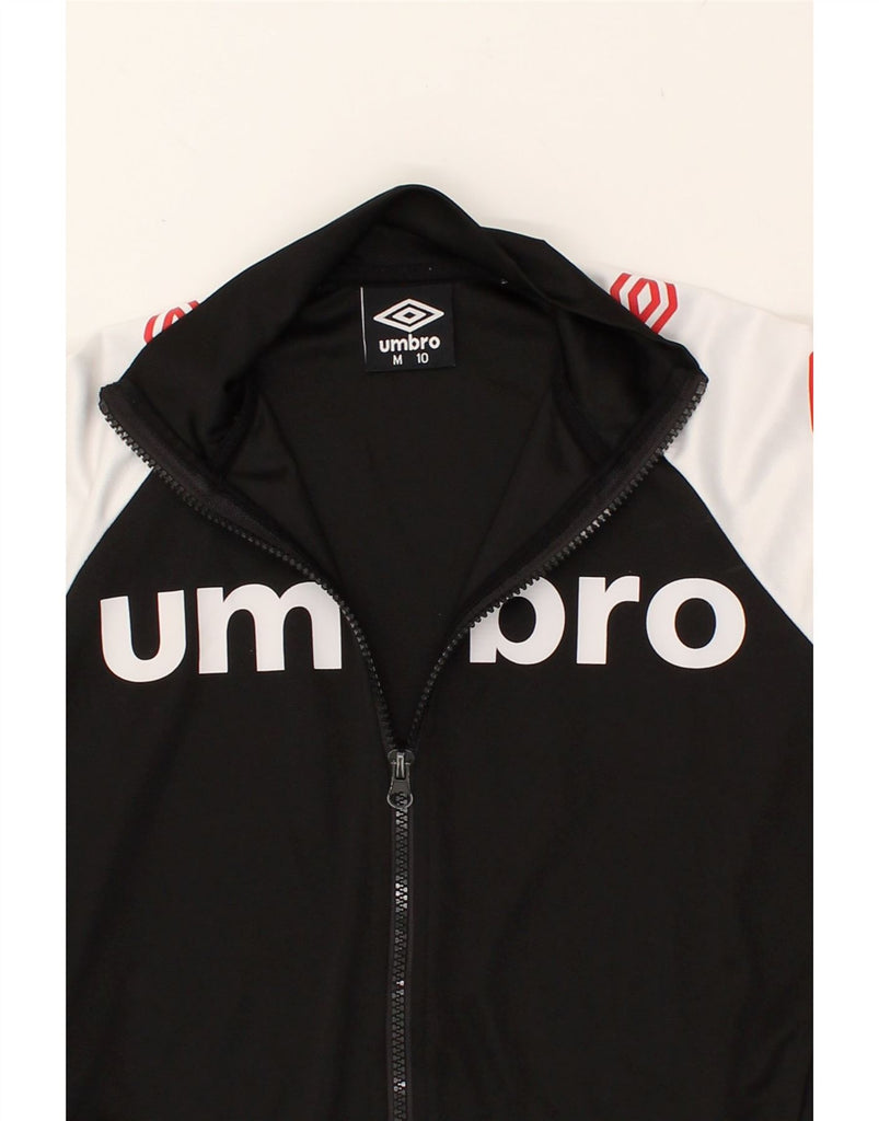 UMBRO Boys Graphic Tracksuit Top Jacket 9-10 Years Medium  Black | Vintage Umbro | Thrift | Second-Hand Umbro | Used Clothing | Messina Hembry 