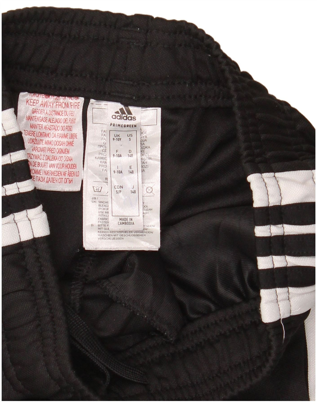 Adidas Boys Aeroready Tracksuit Trousers 9-10 Years Black Polyester
