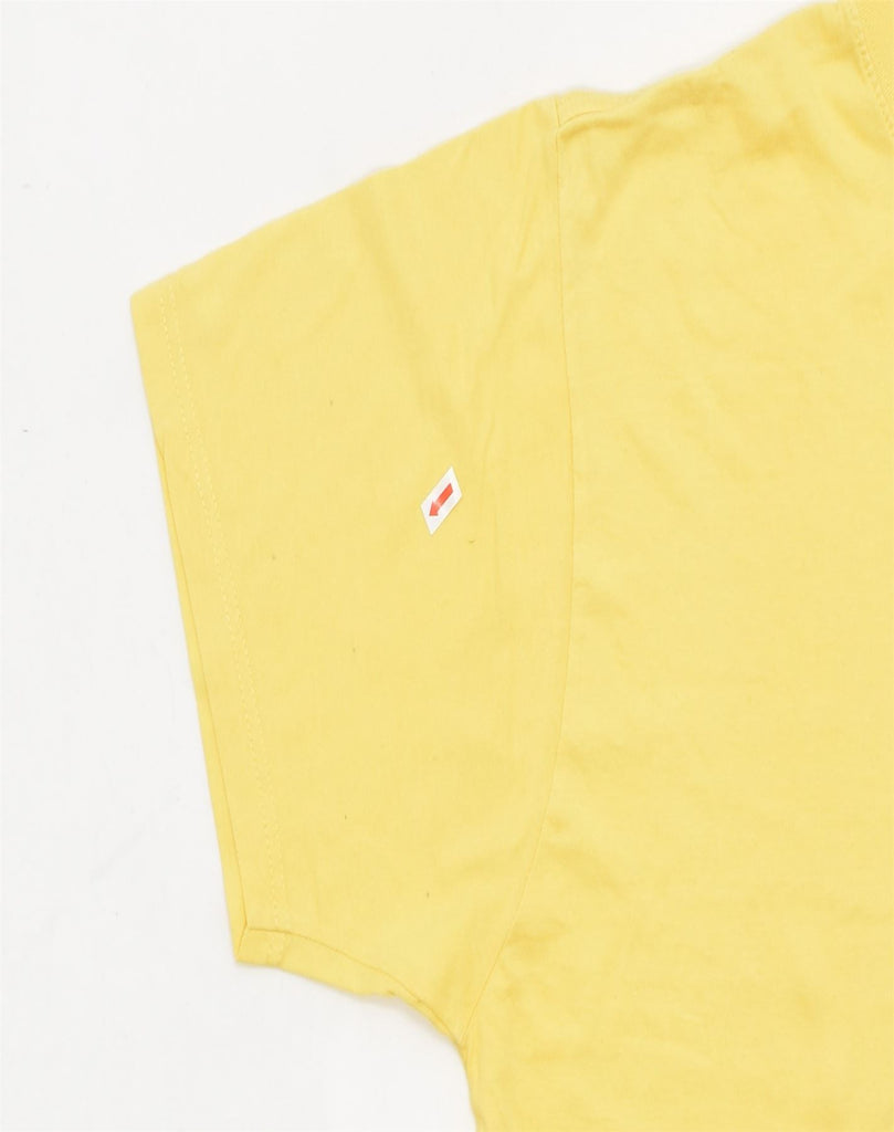 NAVIGARE Mens T-Shirt Top XL Yellow Cotton | Vintage | Thrift | Second-Hand | Used Clothing | Messina Hembry 