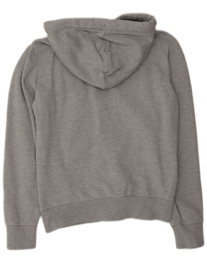 Superdry Mens Zip Hoodie Sweater Medium Grey Cotton
