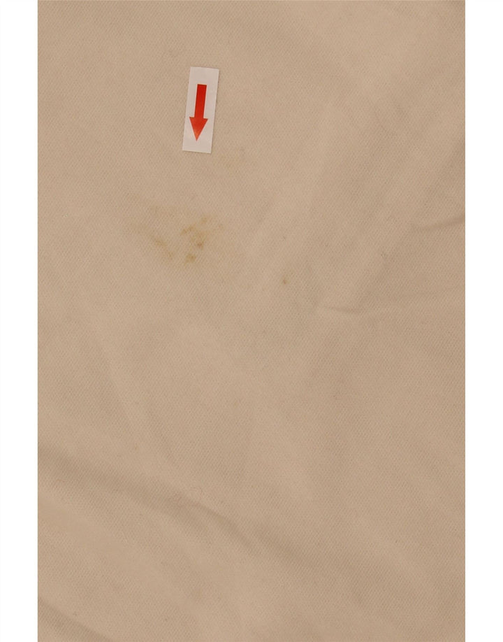 Zara Mens Polo Neck Jumper Sweater Small Off White Cotton
