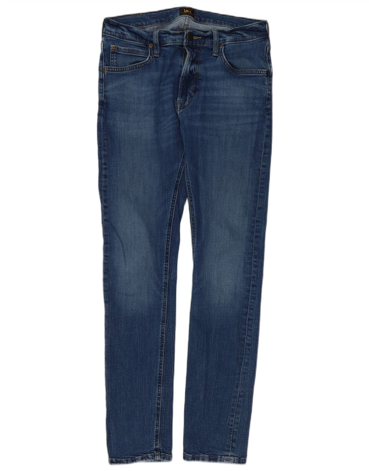 Lee Mens Luke Slim Jeans W31 L30 Blue Cotton