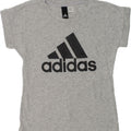 ADIDAS Boys Graphic T-Shirt Top 9-10 Years Grey | Vintage Adidas | Thrift | Second-Hand Adidas | Used Clothing | Messina Hembry 