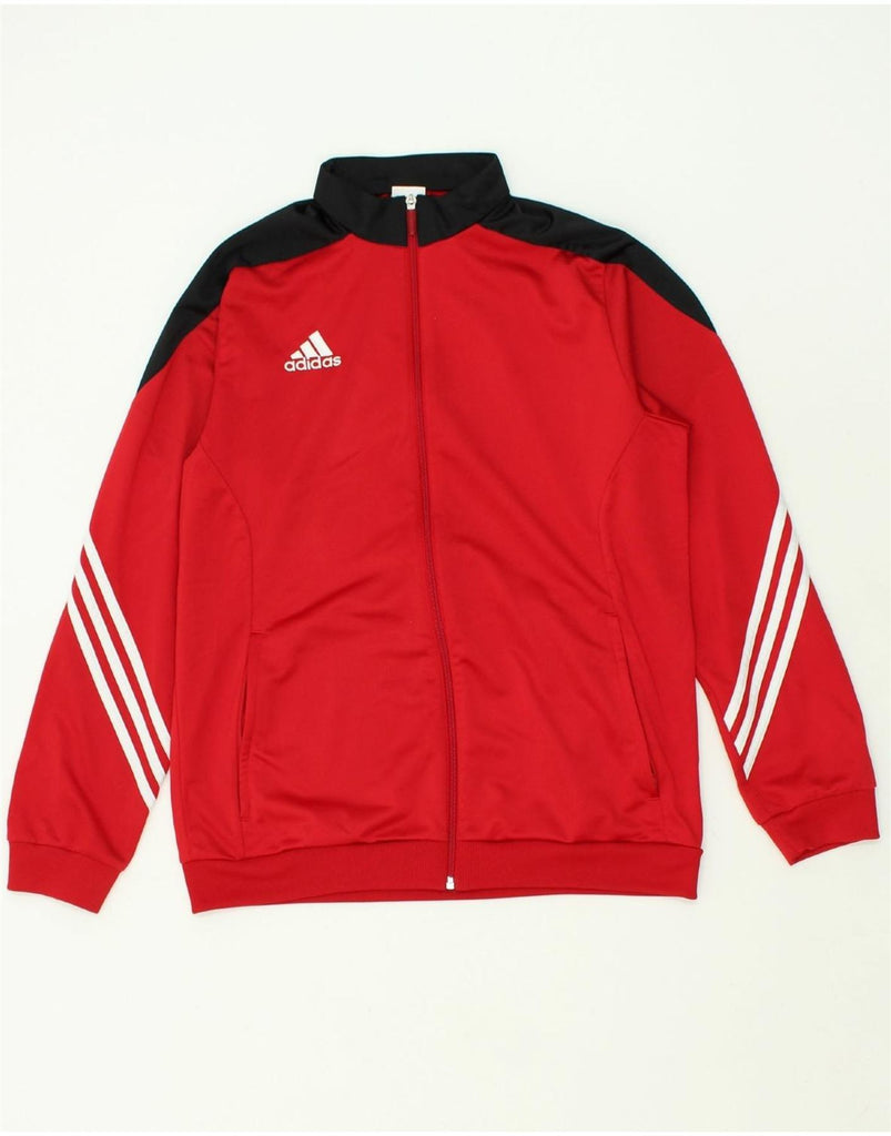 ADIDAS Mens Tracksuit Top Jacket Large Red Polyester | Vintage Adidas | Thrift | Second-Hand Adidas | Used Clothing | Messina Hembry 