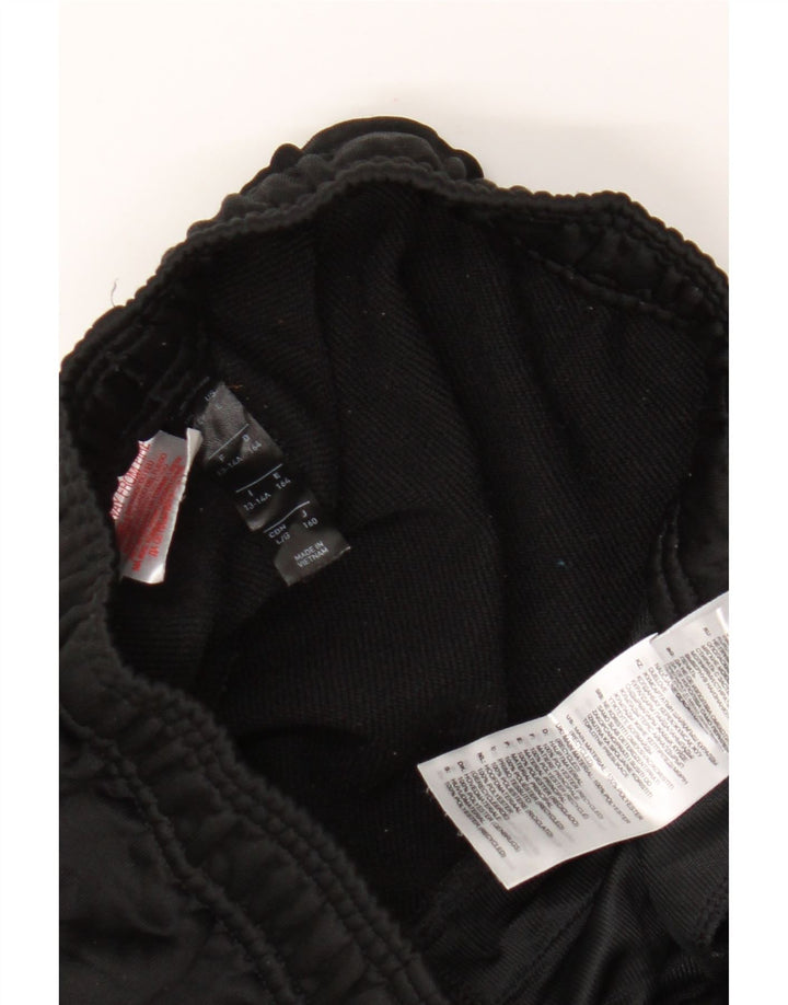 Adidas Boys Tracksuit Trousers Joggers 13-14 Years  Black Polyester