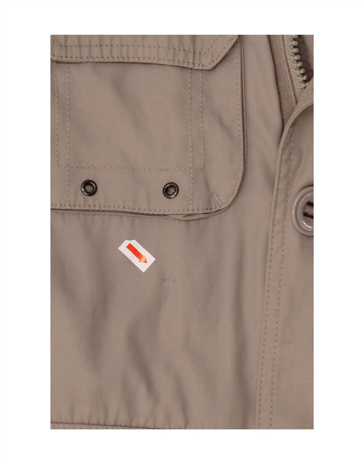 KAPPA Mens Utility Jacket UK 38 Medium Grey Cotton Vintage Kappa and Second-Hand Kappa from Messina Hembry 