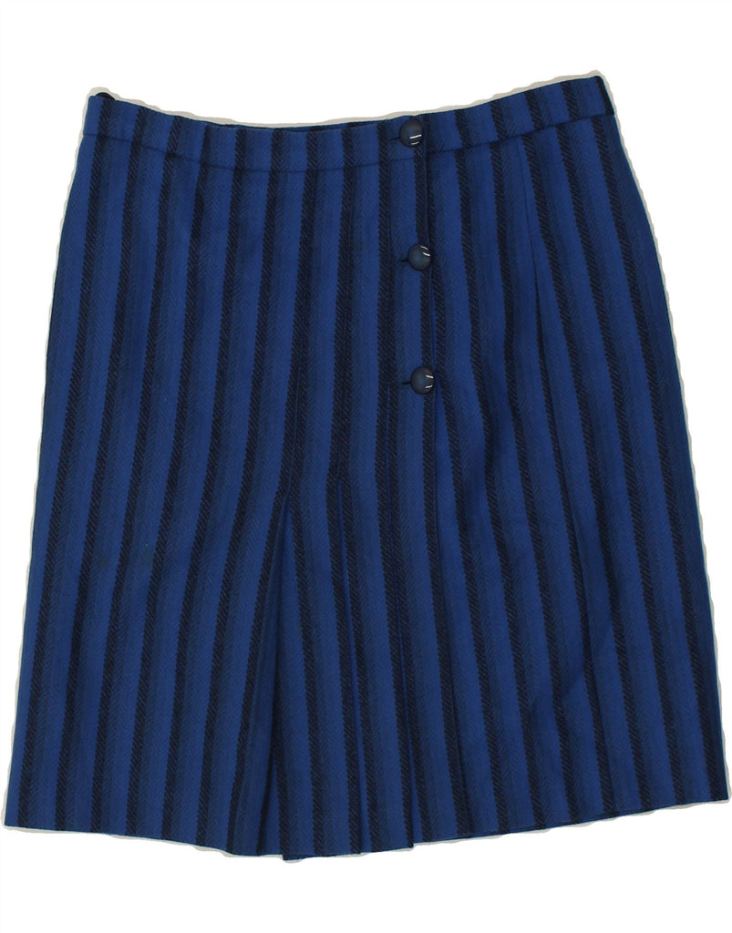 VINTAGE Womens Straight Skirt W32 Large   Navy Blue Pinstripe | Vintage Vintage | Thrift | Second-Hand Vintage | Used Clothing | Messina Hembry 