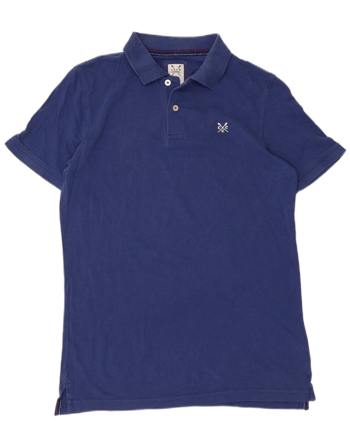 Crew Clothing Mens Polo Shirt Medium Blue Cotton