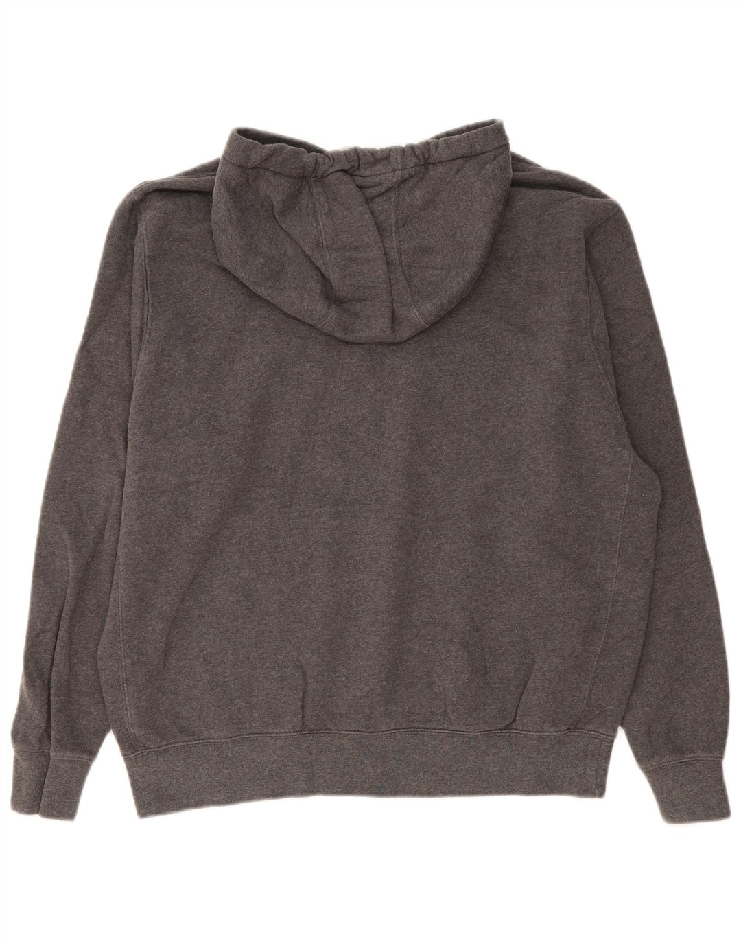 Nike Mens Graphic Hoodie Jumper Large Grey Cotton