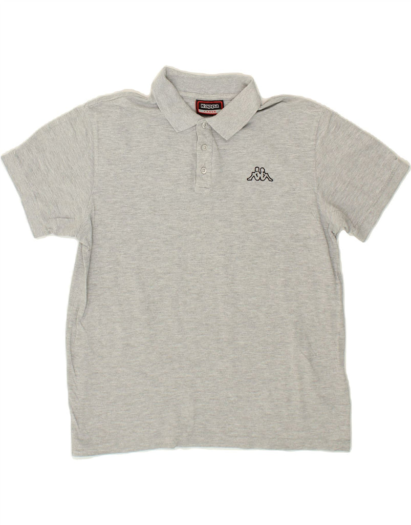 KAPPA Mens Polo Shirt Large Grey Cotton Vintage Kappa and Second-Hand Kappa from Messina Hembry 