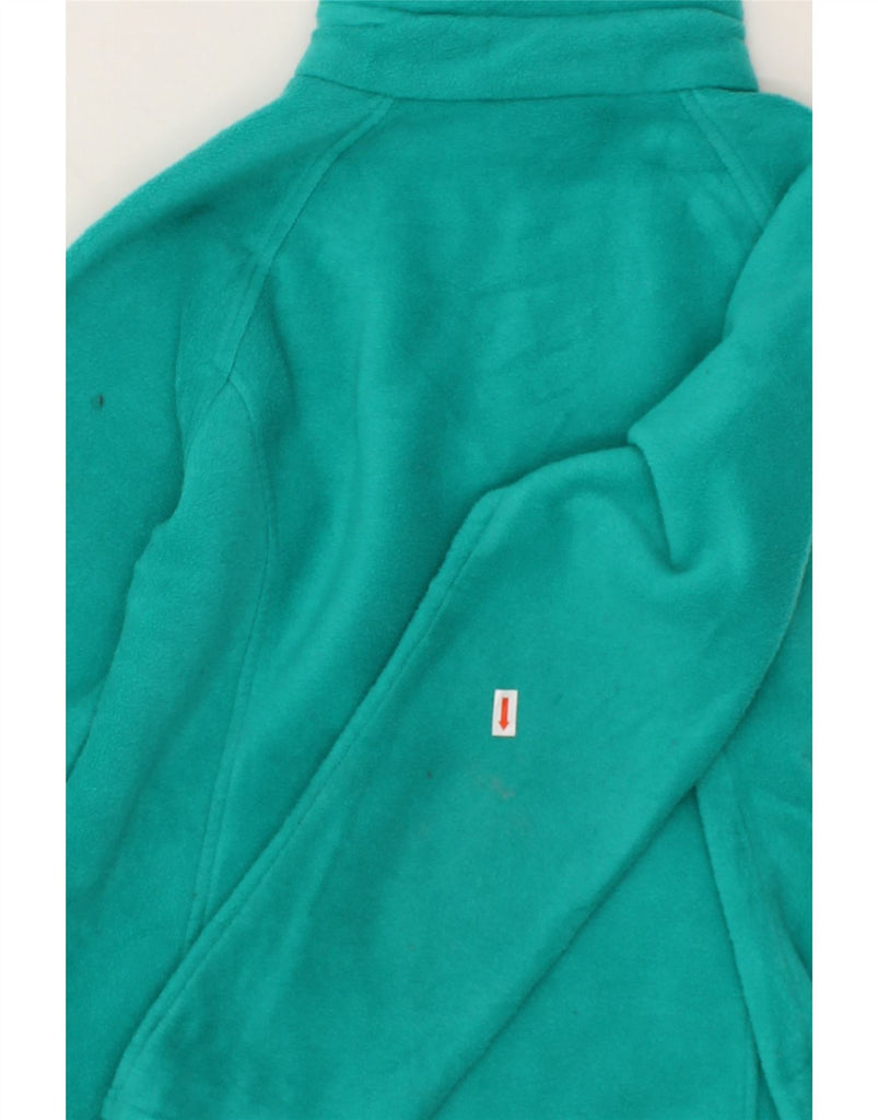 COLUMBIA Girls Fleece Jacket 14-15 Years Large Turquoise Polyester Vintage Columbia and Second-Hand Columbia from Messina Hembry 