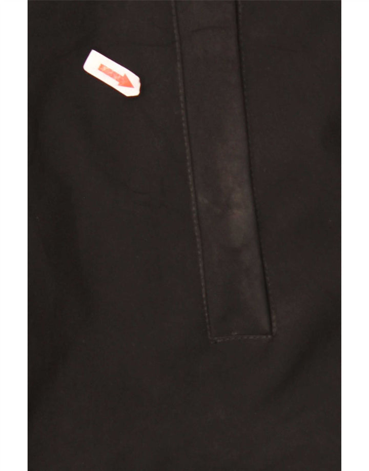 Blauer Mens Hooded Padded Coat UK 44 2XL Black Polyester