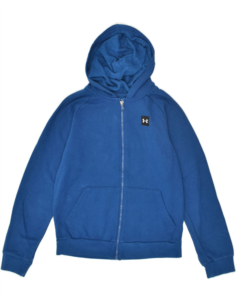 UNDER ARMOUR Boys Cold Gear Zip Hoodie Sweater 11-12 Years Large  Blue | Vintage Under Armour | Thrift | Second-Hand Under Armour | Used Clothing | Messina Hembry 