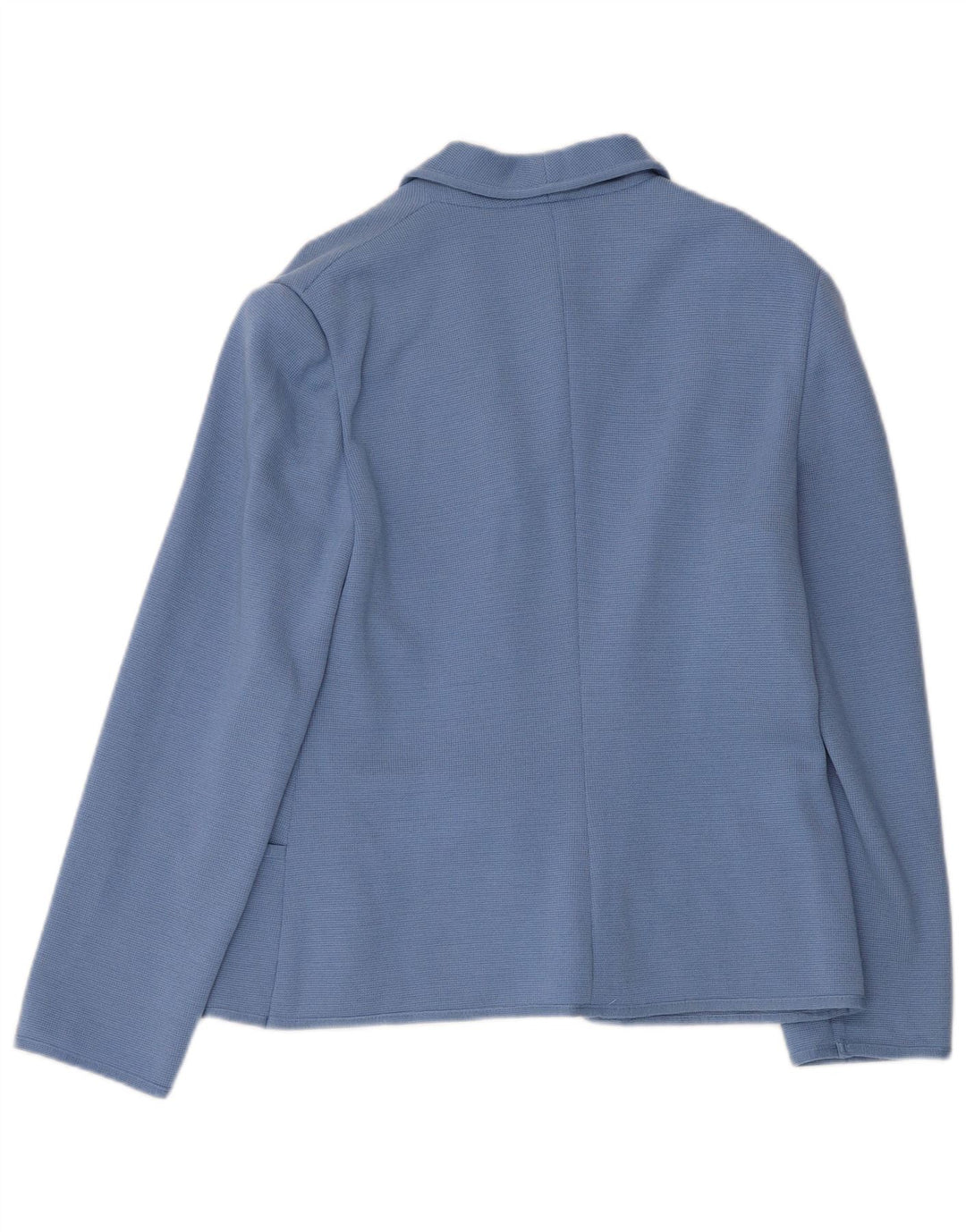 Luisa Spagnoli Womens 3 Button Knit Blazer Jacket UK 12 Medium Blue