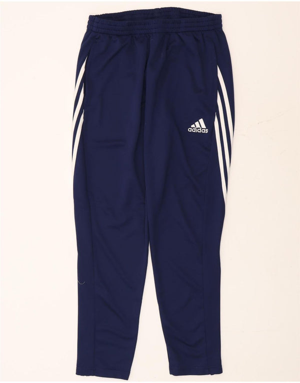 Adidas Mens Climalite Tracksuit Trousers Large Navy Blue Polyester