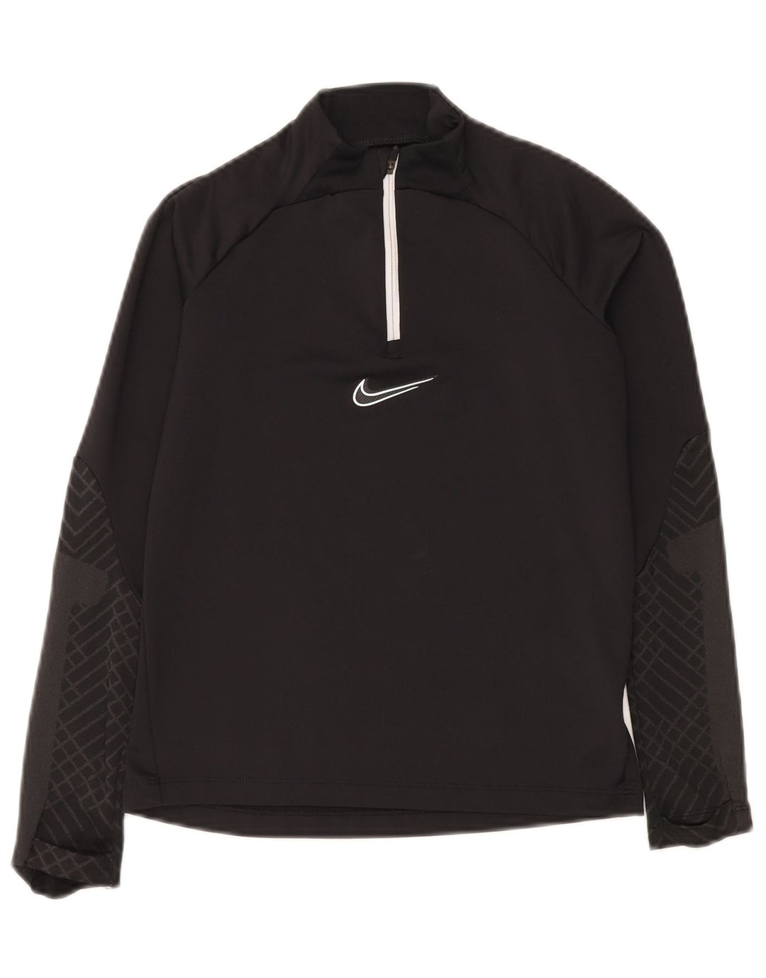 Nike Boys Dri Fit Slim Pullover Tracksuit Top 10-11 Years Medium Black