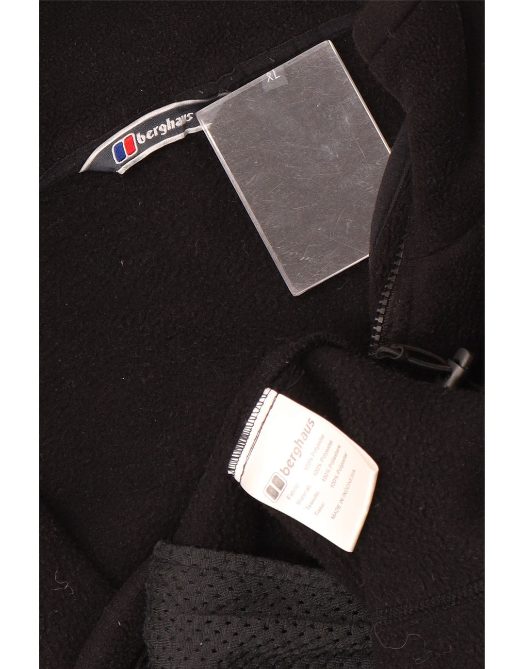BERGHAUS Mens Liner Fleece Jacket UK 42 XL Black Polyester