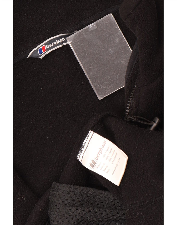 BERGHAUS Mens Liner Fleece Jacket UK 42 XL Black Polyester