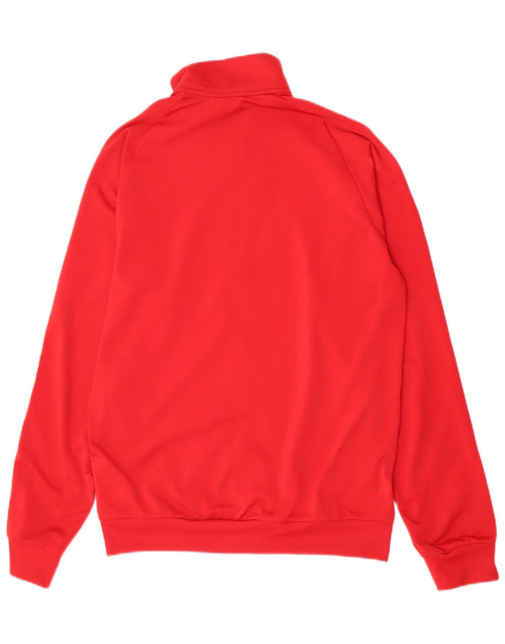 Adidas Mens Tracksuit Top Jacket Medium Red Polyester