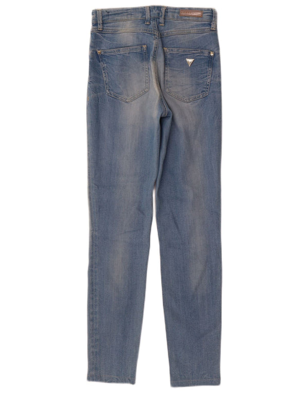 Guess Womens Skinny Jeans W24 L27 Blue