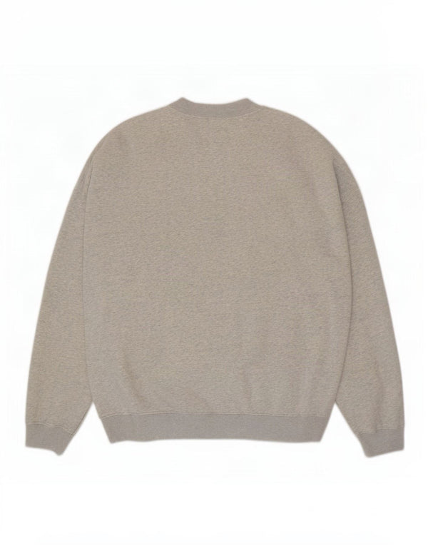 Abercrombie & Fitch Mens Oversized Sweatshirt Jumper Large Grey Cotton