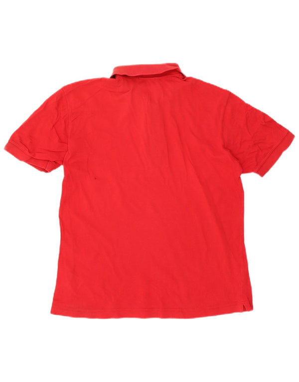Sergio Tacchini Mens Polo Shirt Medium Red Cotton