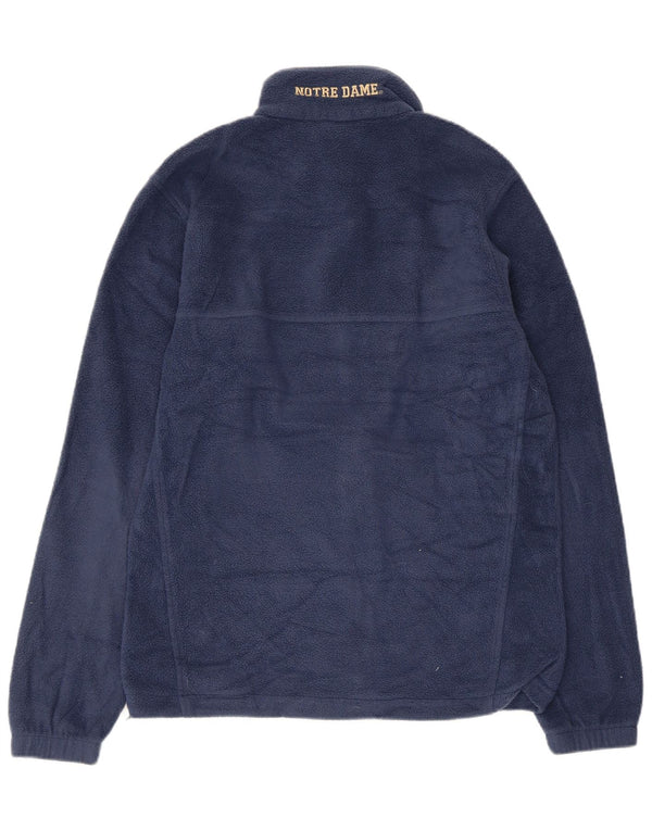 Columbia Mens Graphic Fleece Jacket UK 36 Small Navy Blue Polyester