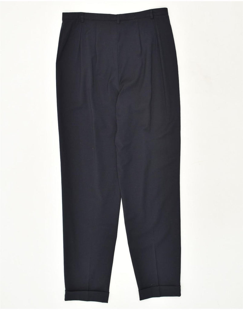 VINTAGE Womens Pegged Casual Trousers IT 46 Large W32 L31 Navy Blue | Vintage Vintage | Thrift | Second-Hand Vintage | Used Clothing | Messina Hembry 