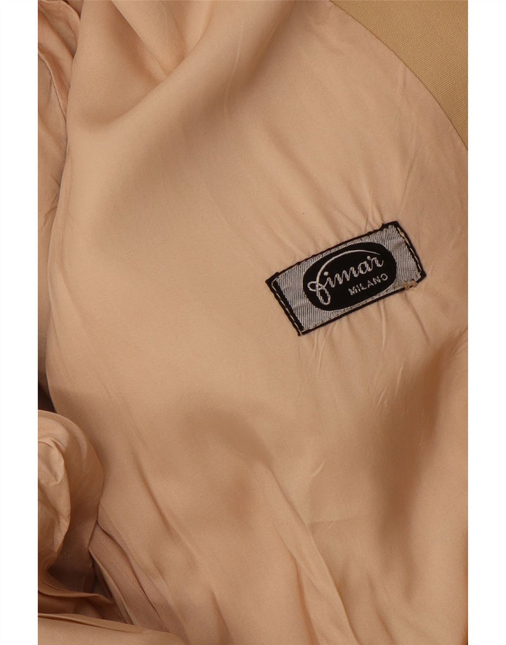 Vintage Mens Trench Coat UK 36 Small Beige