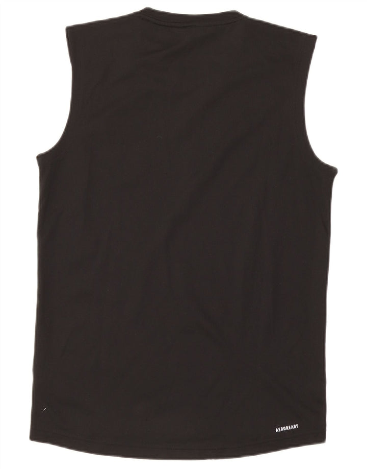 Adidas Mens Aeroready Vest Top Small Black Polyester
