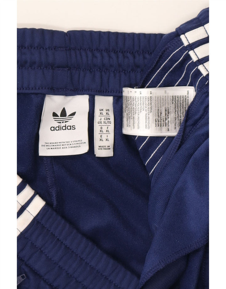 ADIDAS Mens Tracksuit Trousers XL Navy Blue Polyester