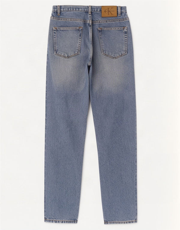 Calvin Klein Womens High Waist Tapered Jeans US 8 Medium W28 L27 Blue