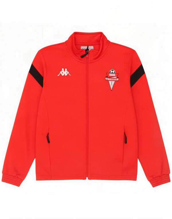 Kappa Boys Graphic Tracksuit Top Jacket 9-10 Years Red Colourblock