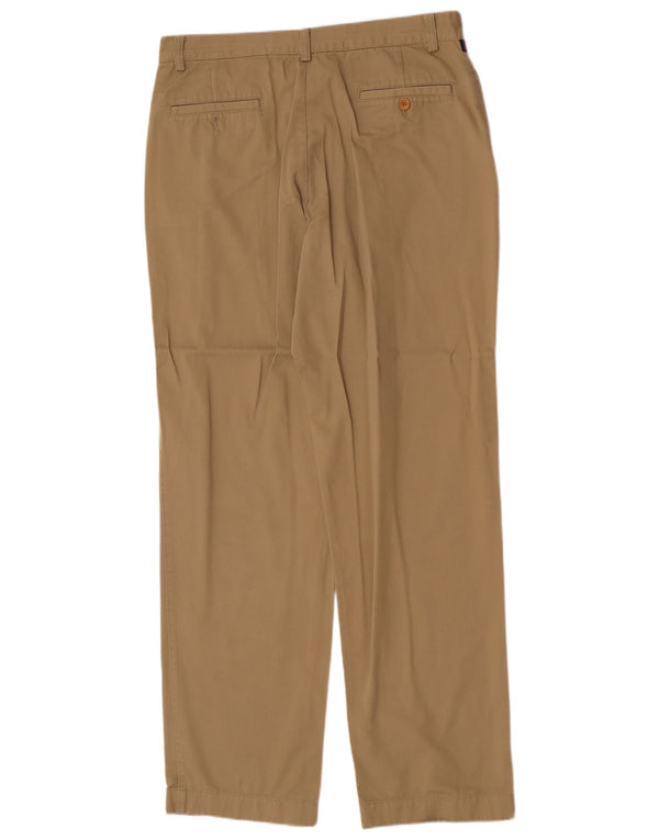Kappa Mens Straight Chino Trousers IT 50 Large W34 L32 Beige Cotton