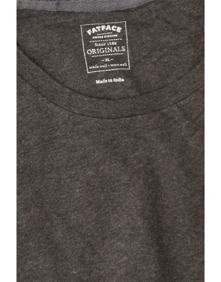 Fat Face Mens T-Shirt Top XL Grey Cotton
